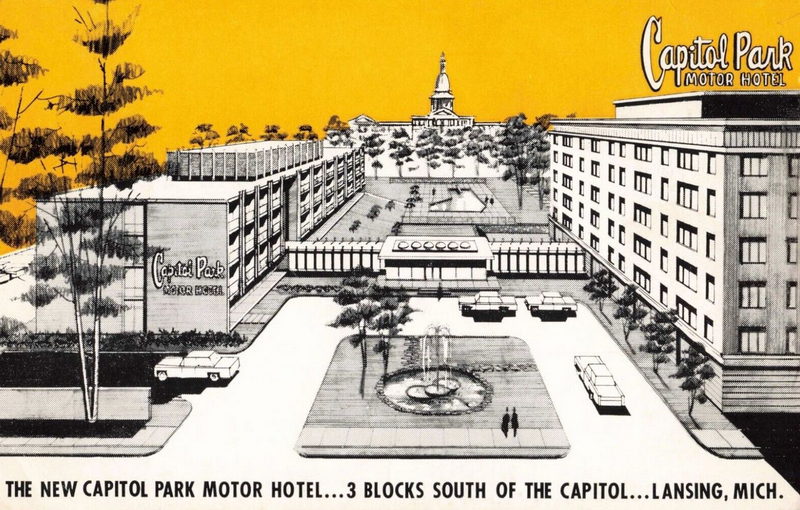 Capitol Park Motor Hotel - 1961 Ad (newer photo)